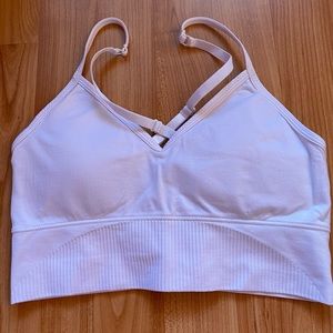 White Sports Bra